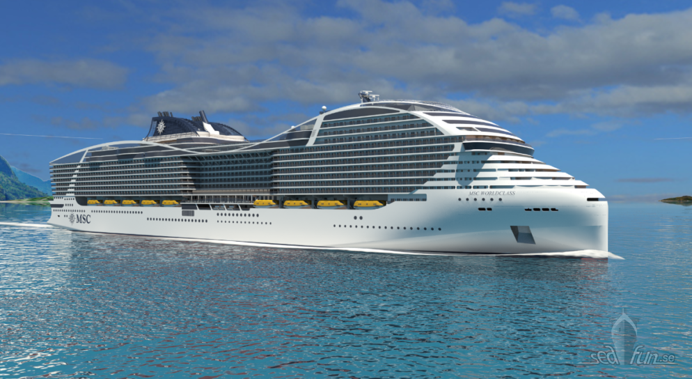 Miljöteknik i fokus på MSC Cruises nya fartyg.