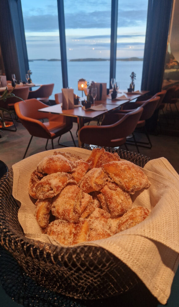sockerbullar, premiumfrukost på Restaurang Kobba.
