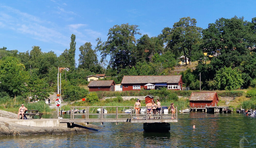 Badbrygga i skärgården