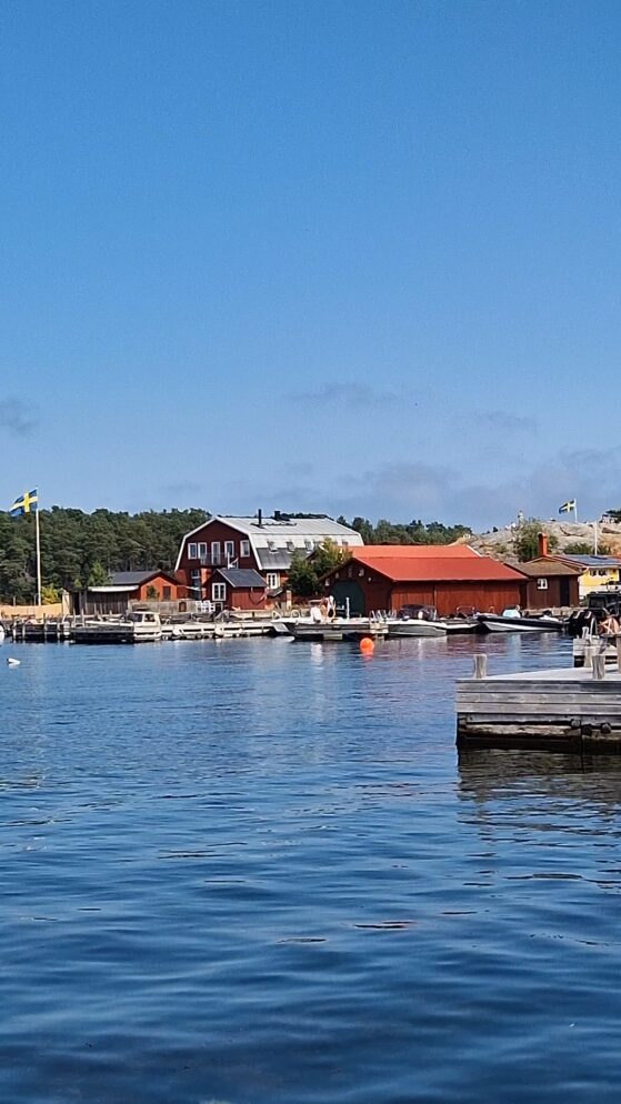 Vy från Fläskberget i Sandhamn