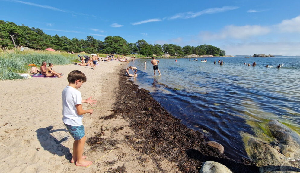 Trouvillestranden på Sandön/Sandhamn